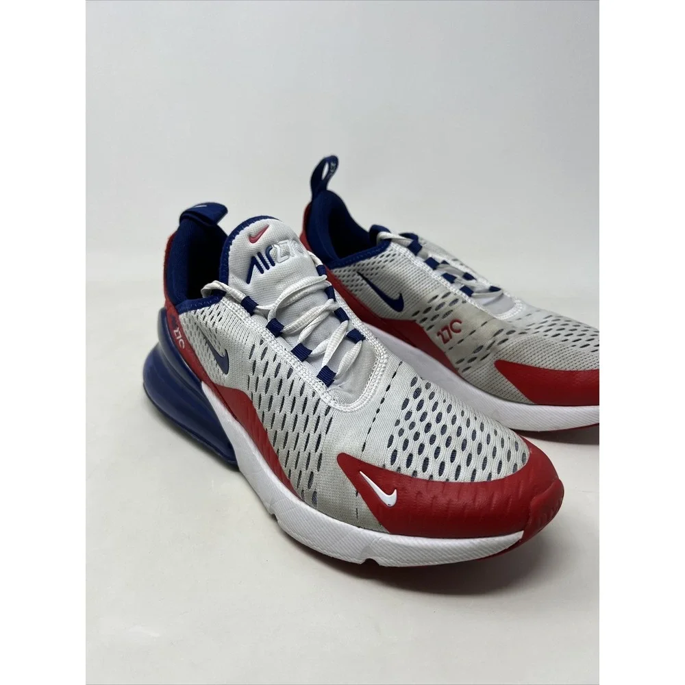Nike Air Max 270 USA Mens Size 8 Running Shoes Sneakers Red White‎ Blue Olympic